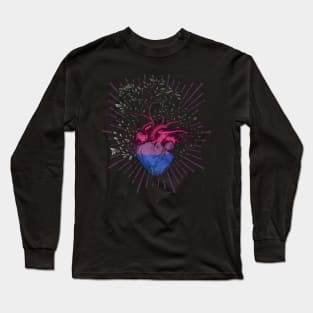 Bisexual Heart Tree of Life Long Sleeve T-Shirt